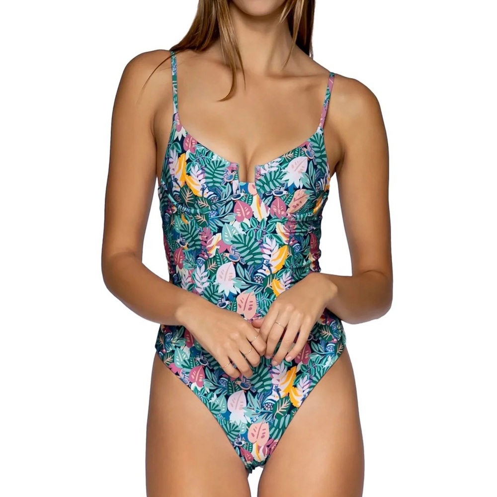 B Swim Jetty Tropicalia Underwire 1pc Swimsuit L/XL